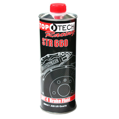 StopTech Racing STR660 brake fluid - 622 F dry, 404 F wet boiling point (1/2 liter)