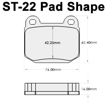 Pads for StopTech ST-22 Caliper