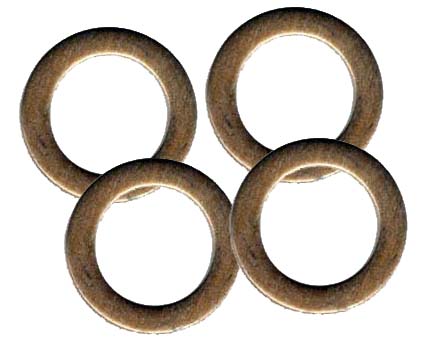 Crush Washers (QTY 4) for  StopTech calipers - Copper, 10mm ID, 15mm OD, 1.25mm Thick UNAVAILABLE